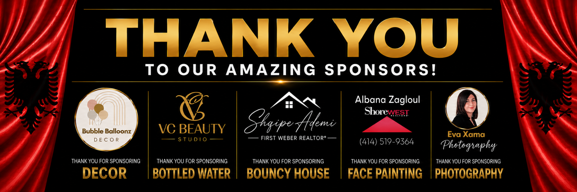 Thank you to our amazing sponsors